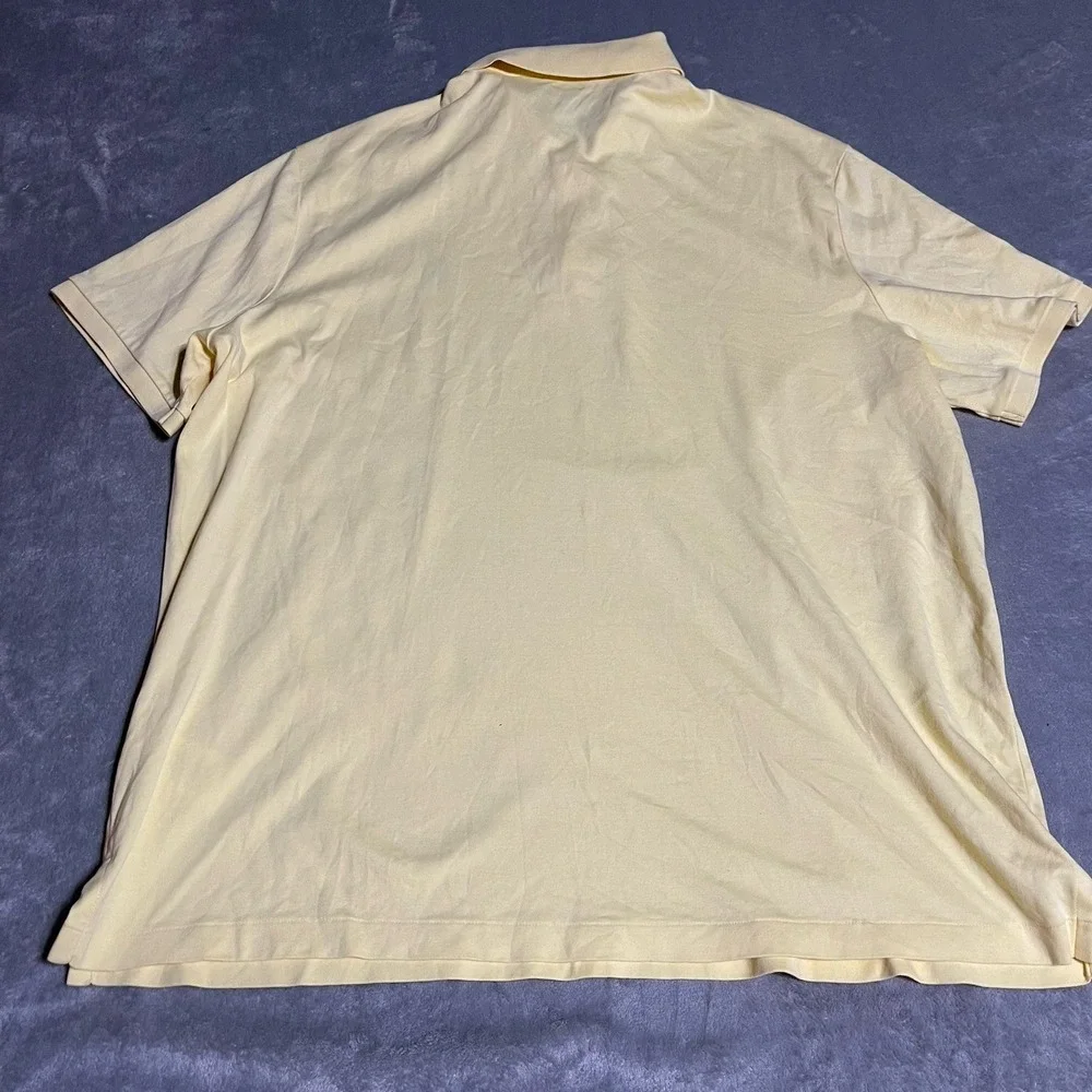 Polo Ralph Lauren Polo‎ Shirt Mens XL Yellow Soft Cotton Flesh Pony Preppy